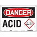 Safety Sign 10 inx14 in Polyethylene