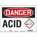 Safety Sign 10 inx14 in Vinyl
