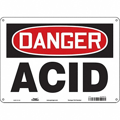 J6910 Safety Sign 10 inx14 in Polyethylene