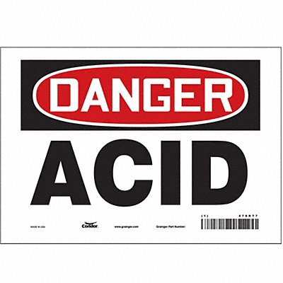 Safety Sign 7 inx10 in Vinyl