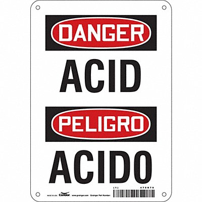 Safety Sign 10 inx7 in Aluminum