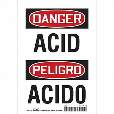 Safety Sign 10 in x 7 in Vinyl