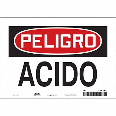 Safety Sign 7 in x 10 in Vinyl