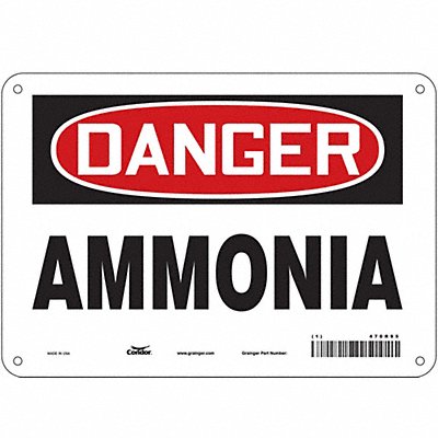 Safety Sign 7 inx10 in Polyethylene
