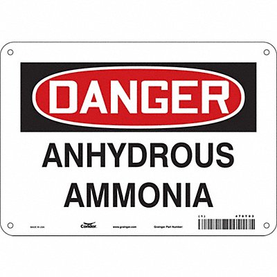 Safety Sign 7 inx10 in Polyethylene