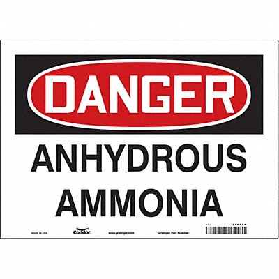 Safety Sign 10 inx14 in Vinyl