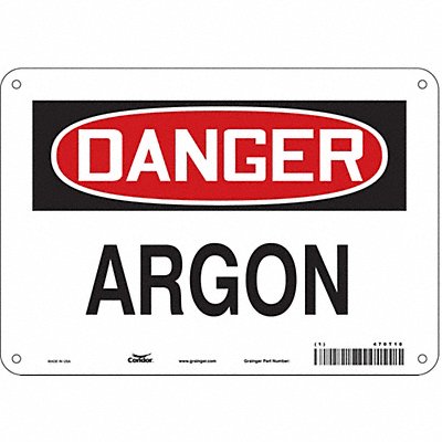 Safety Sign 7 inx10 in Polyethylene