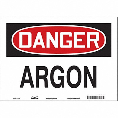 Safety Sign 10 in x 14 in Vinyl