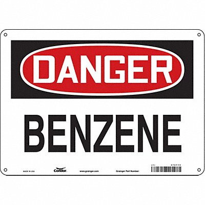 Safety Sign 10 in x 14 in Aluminum