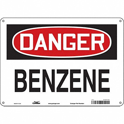 Safety Sign 10 inx14 in Polyethylene