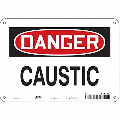 Safety Sign 7 in x 10 in Aluminum