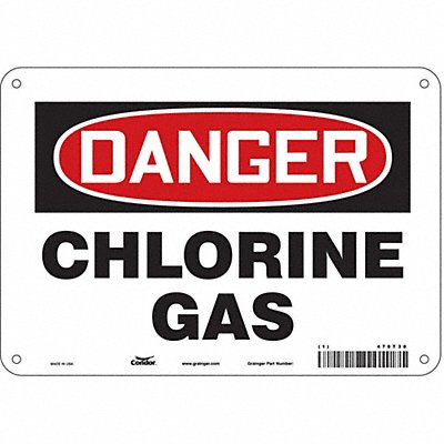 Safety Sign 7 in x 10 in Aluminum