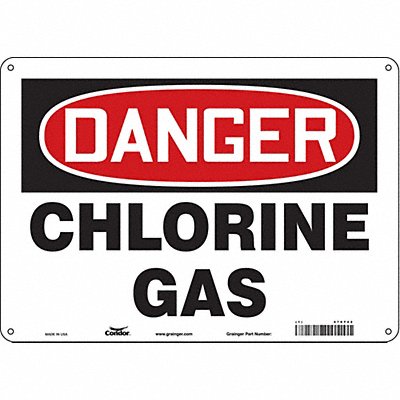 Safety Sign 10 inx14 in Polyethylene