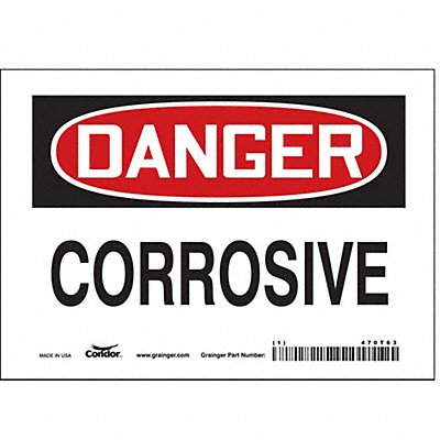 J6919 Safety Sign 5 inx7 in Vinyl