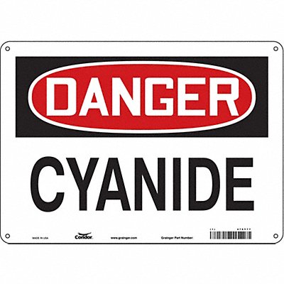 Safety Sign 10 inx14 in Aluminum