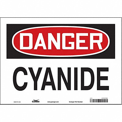 Safety Sign 10 in x 14 in Vinyl