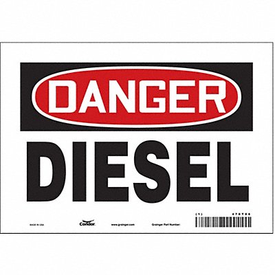 Safety Sign 7 inx10 in Vinyl