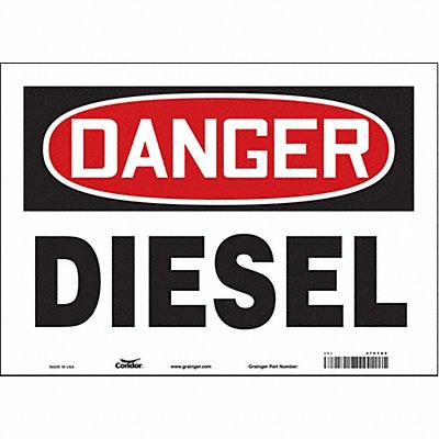 Safety Sign 10 inx14 in Vinyl