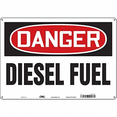J6920 Safety Sign 14 in x 20 in Polyethylene