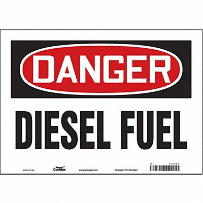 J6920 Safety Sign 10 inx14 in Vinyl