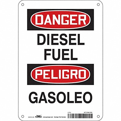 Safety Sign 10 inx7 in Polyethylene