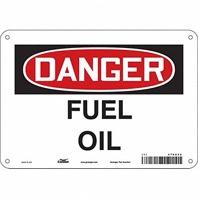Safety Sign 7 in x 10 in Aluminum