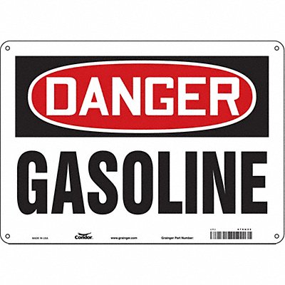 Safety Sign 10 inx14 in Polyethylene