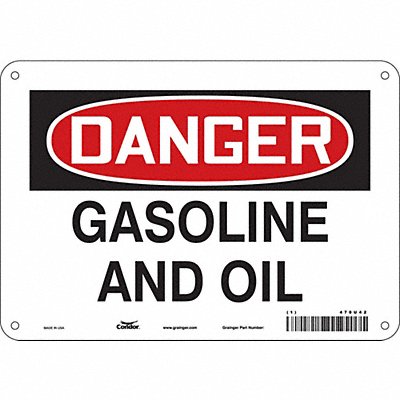 Safety Sign 7 in x 10 in Aluminum