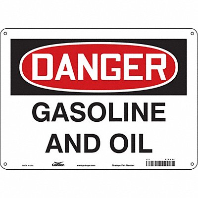 Safety Sign 10 inx14 in Polyethylene