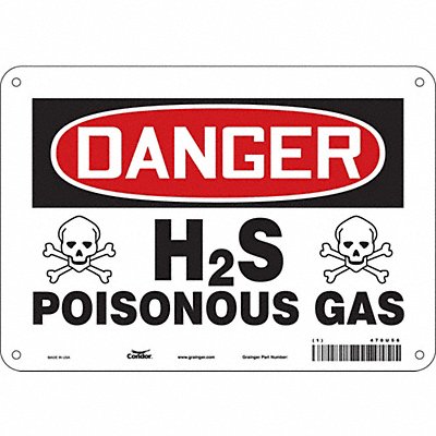 Safety Sign 7 in x 10 in Aluminum