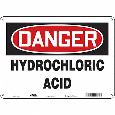 Safety Sign 10 inx14 in Polyethylene