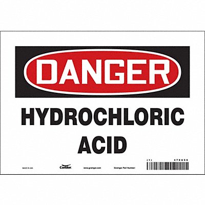 Safety Sign 7 in x 10 in Vinyl