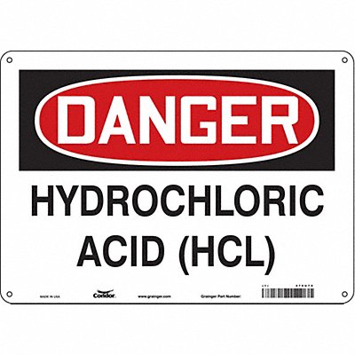 Safety Sign 10 inx14 in Polyethylene