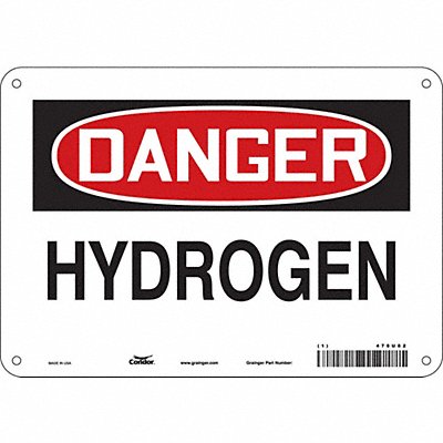 Safety Sign 7 in x 10 in Aluminum