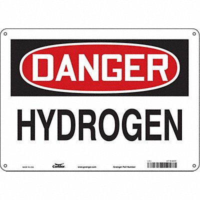 Safety Sign 10 in x 14 in Polyethylene