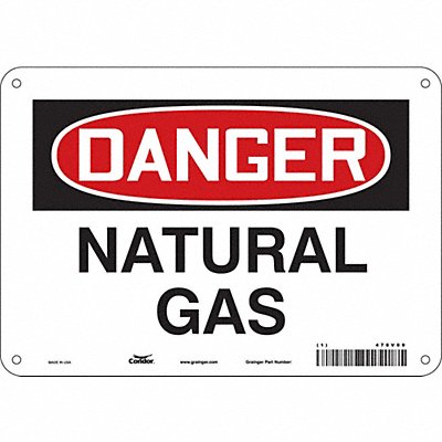 Safety Sign 7 in x 10 in Aluminum
