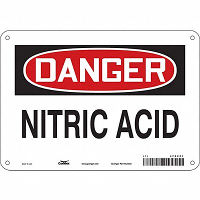 Safety Sign 7 in x 10 in Aluminum