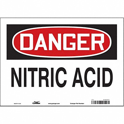 Safety Sign 10 in x 14 in Vinyl