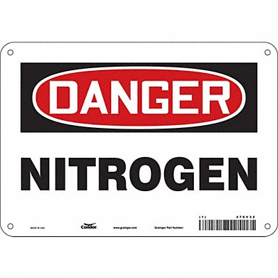 Safety Sign 7 inx10 in Polyethylene