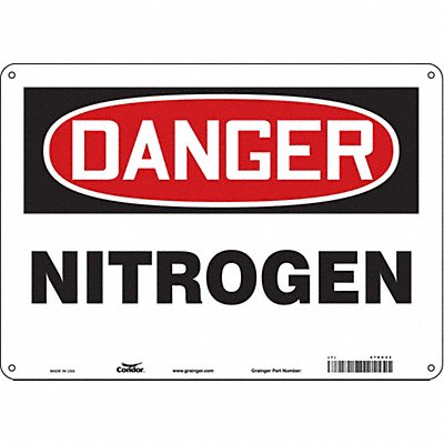 Safety Sign 10 inx14 in Polyethylene