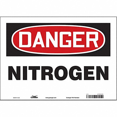 Safety Sign 10 inx14 in Vinyl