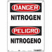 Safety Sign 14 in x 10 in Polyethylene