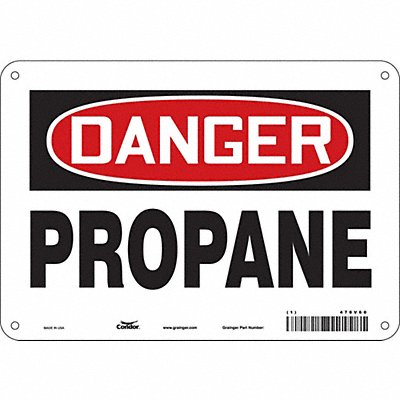 Safety Sign 7 in x 10 in Aluminum