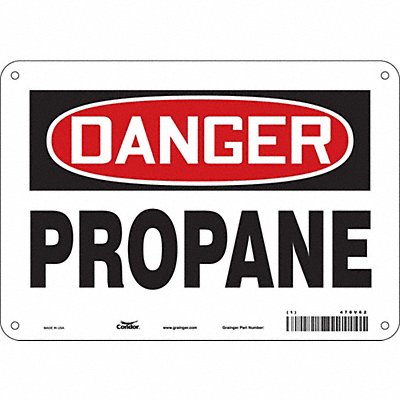 Safety Sign 7 inx10 in Polyethylene