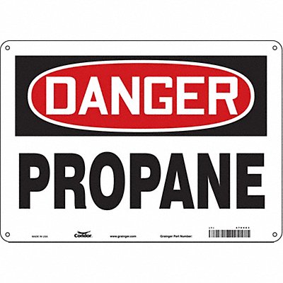 Safety Sign 10 inx14 in Polyethylene