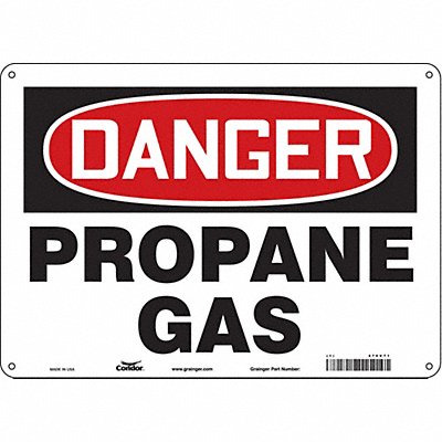 Safety Sign 10 in x 14 in Polyethylene