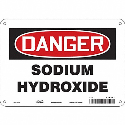 Safety Sign 7 in x 10 in Aluminum