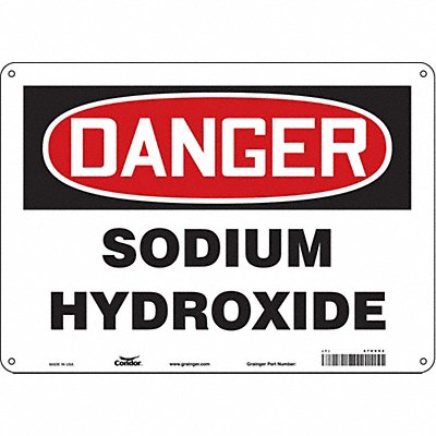 Safety Sign 10 inx14 in Aluminum