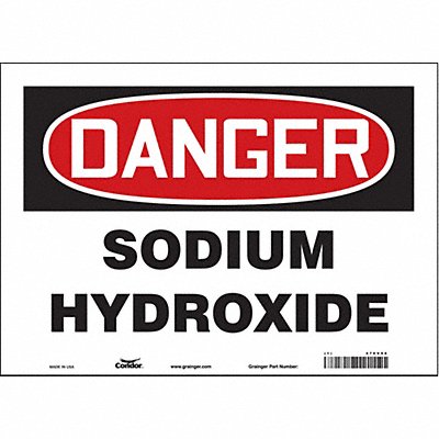 Safety Sign 10 inx14 in Vinyl