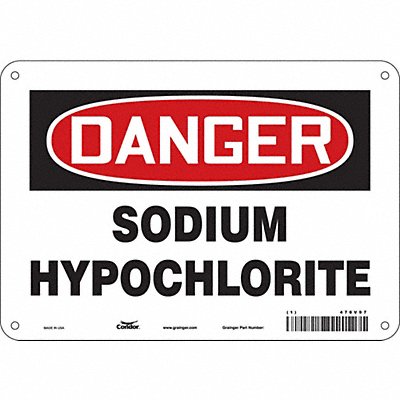 Safety Sign 7 in x 10 in Aluminum